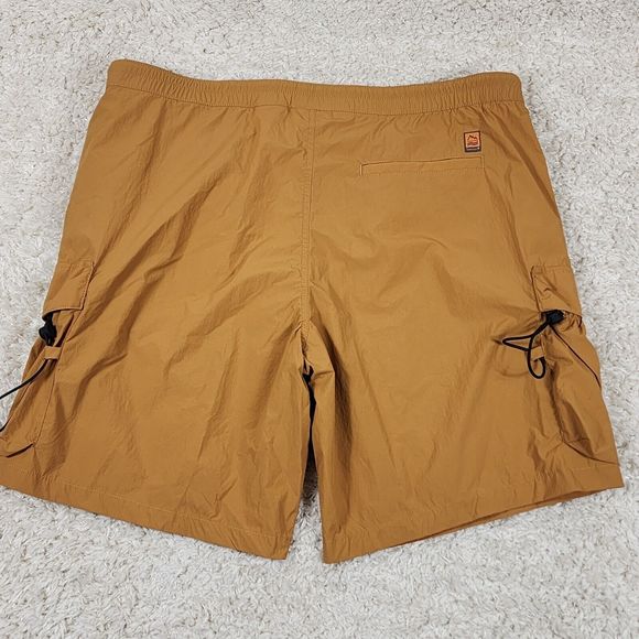 Timberland Cargo Shorts Mens 2XL Wheat Brown Outdoor Hiking Logo Quick Dry - Picture 6 of 10